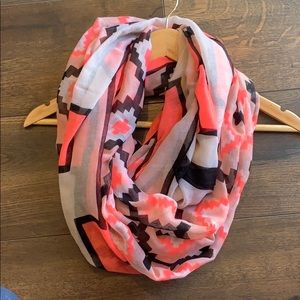 Charlotte Russe Hot Pink Aztec Infinity Scarf